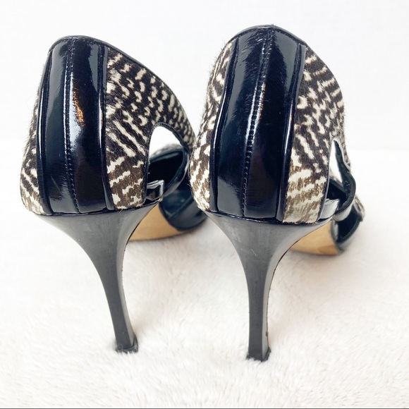Manolo Blahnik size 38.5 black and white pumps - Picture 5 of 9
